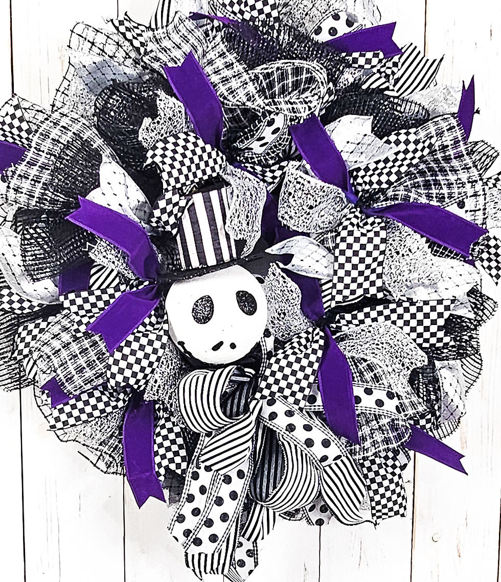 Jack Skellington Nightmare Before Christmas Wreath