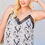 Thumbnail: Adjustable Shoulder Strap Lace Trim Snake Print Cami