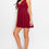 Thumbnail: V-neck Back Cutout Skater Dress