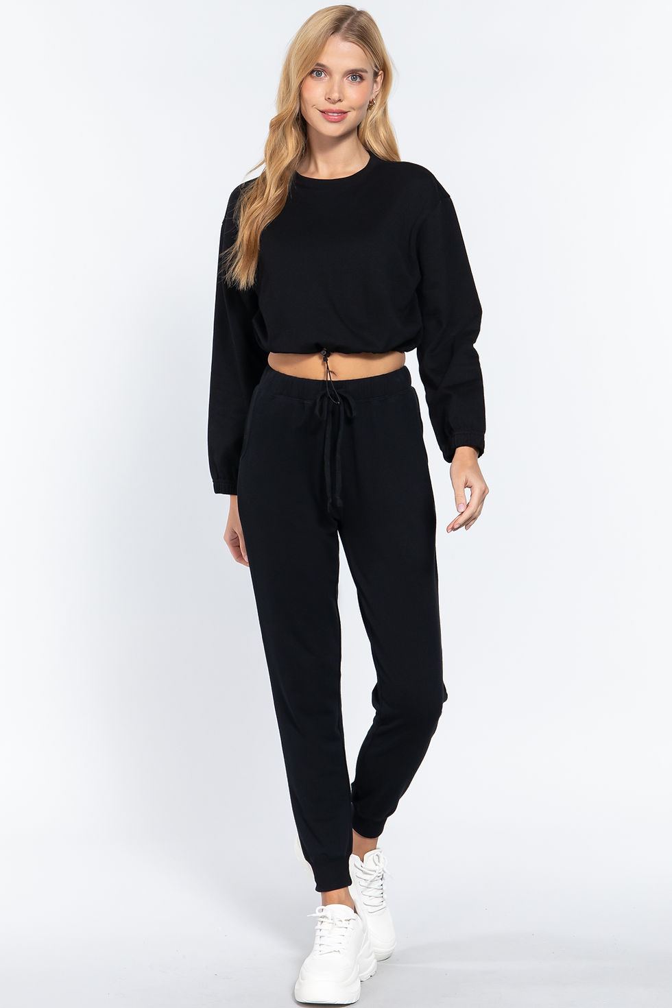 Thumbnail: Adjustable Waist French Terry Top