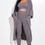 Thumbnail: Cozy Knit Tank Top, Pants And Duster 3 Piece Set