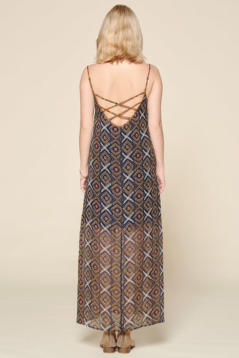 Thumbnail: Mixed Printed Chiffon Maxi Slip Dress