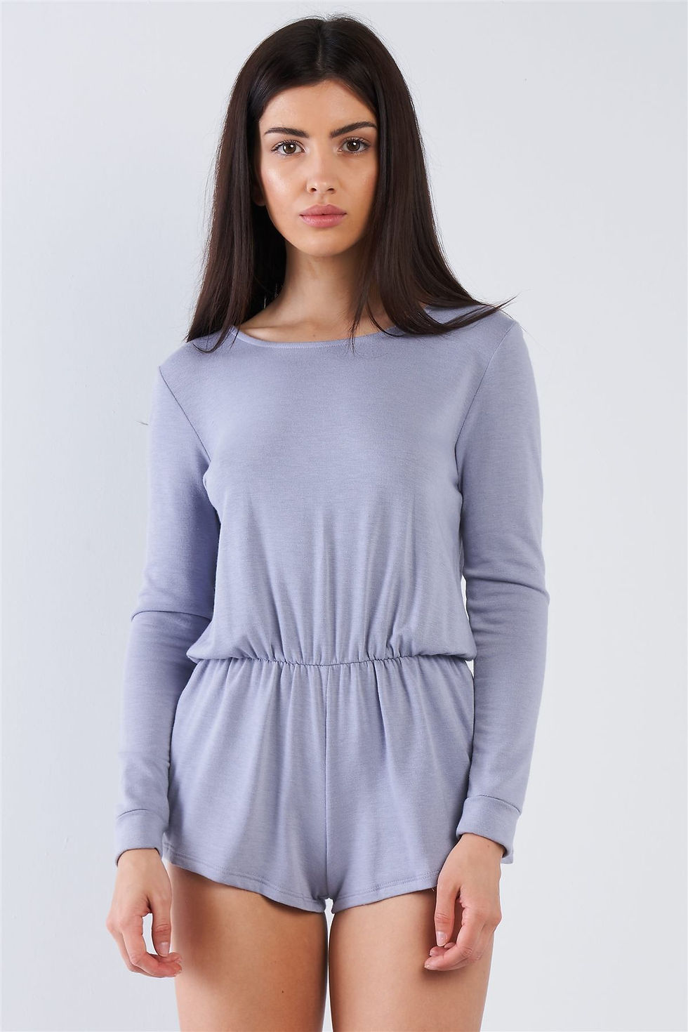 Thumbnail: Comfy Tie-back Long Sleeve Romper