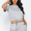 Thumbnail: Adjustable Front Tied Crop Top & Shorts Casual Summer Sets