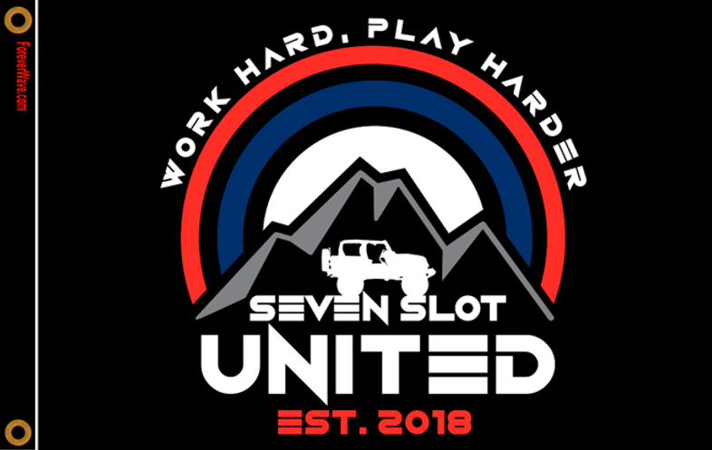 Seven Slot United Forever Wave Flag Sevenslotunited