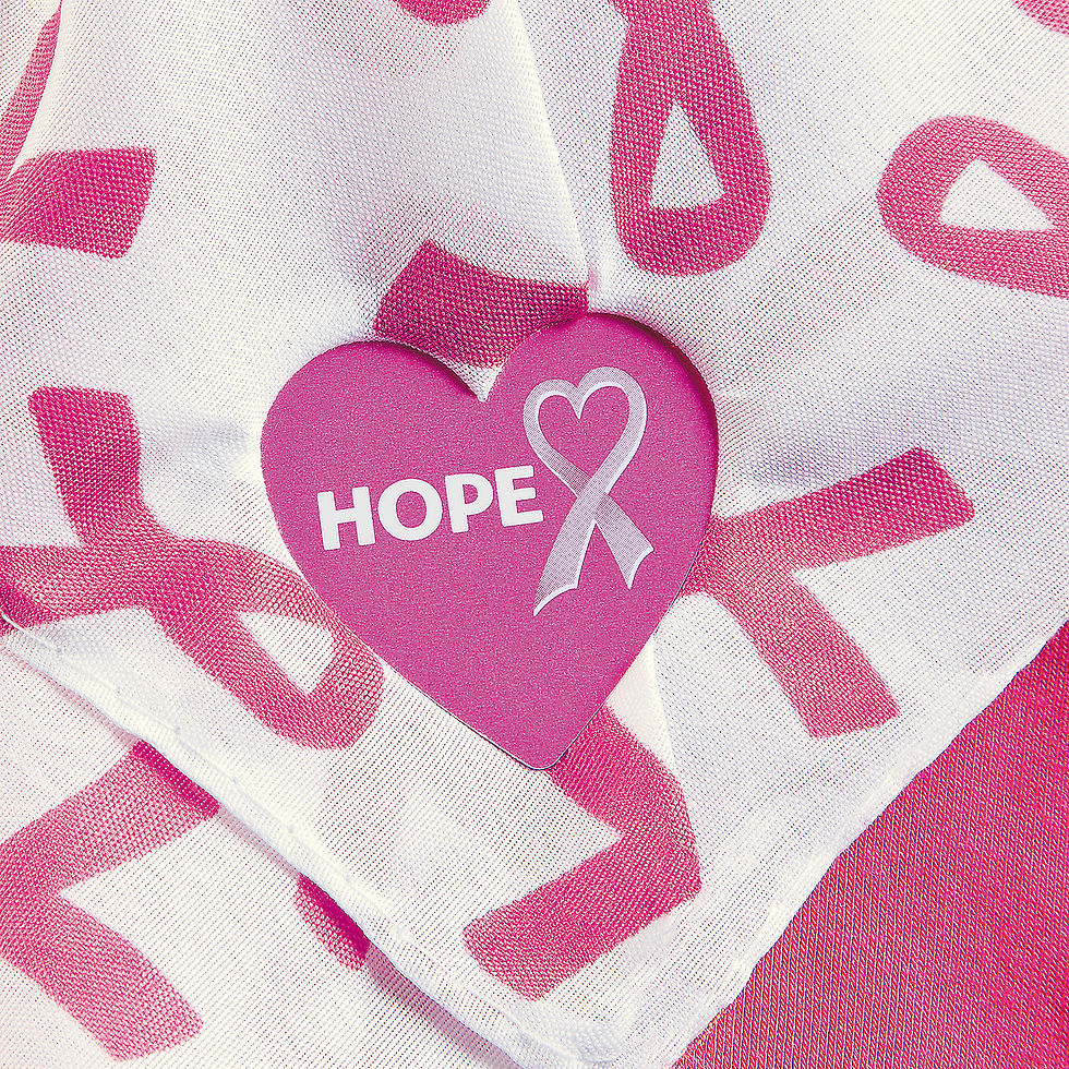 Pink Awareness Ribbon Shirt Clips