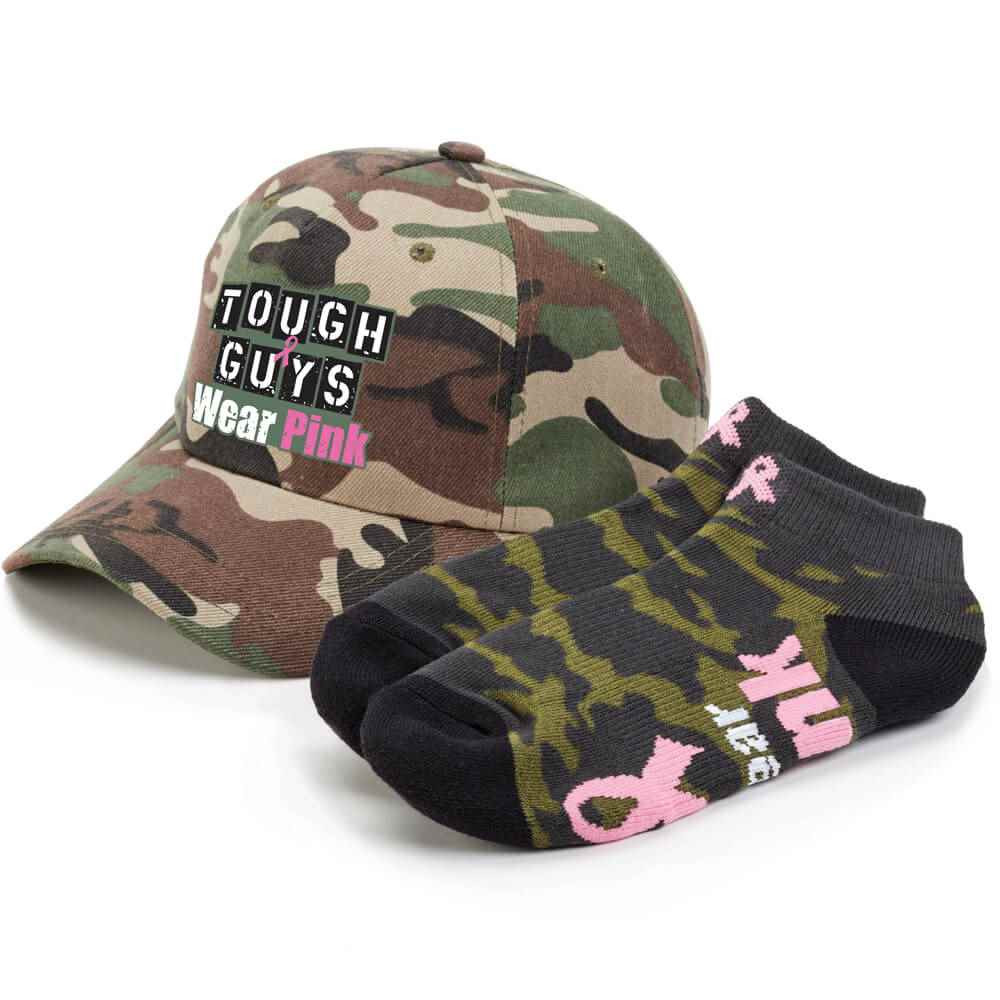 Tough Guys Wear Pink Baseball Cap & Socks Combo