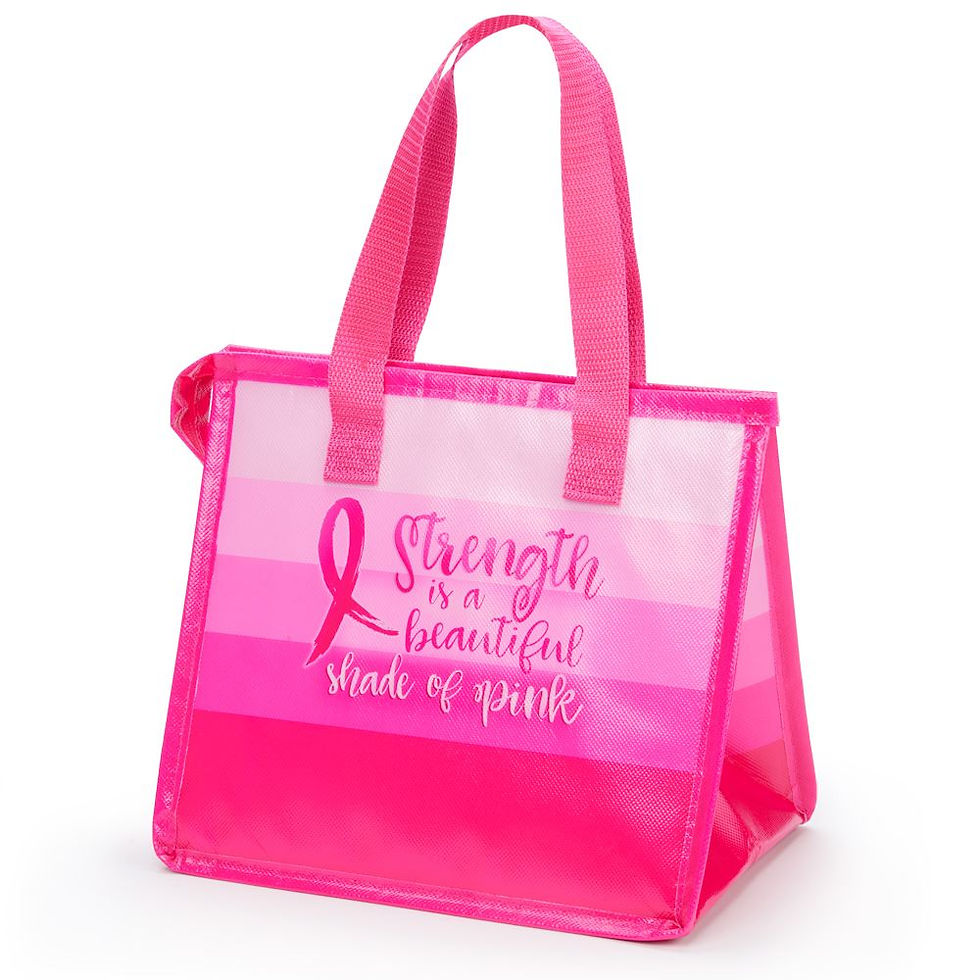 Thumbnail: Strength Is A Beautiful Shade Of Pink - Eco-Lunch Bag