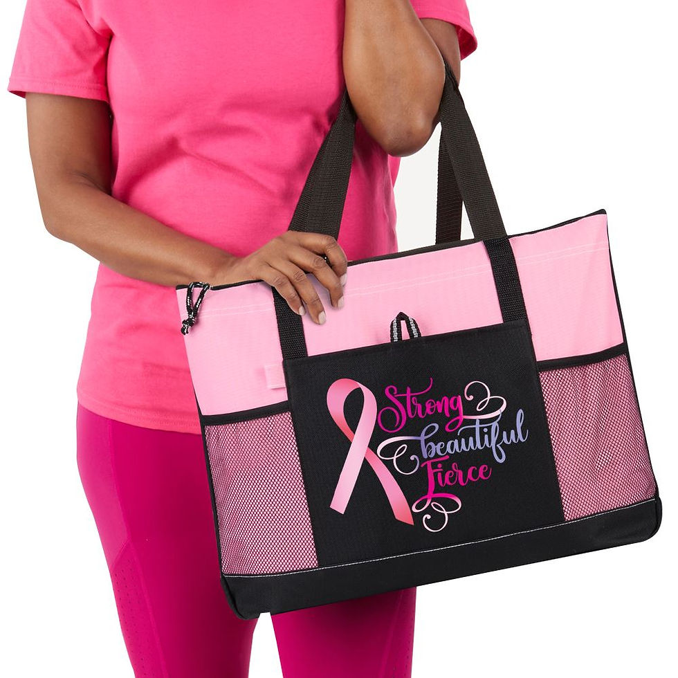 Thumbnail: Strong, Beautiful, Fierce Moreno Multi-Pocket Tote Bag