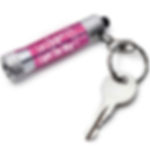 Let Hope Light The Way LED Aluminum Flashlight Key Tag