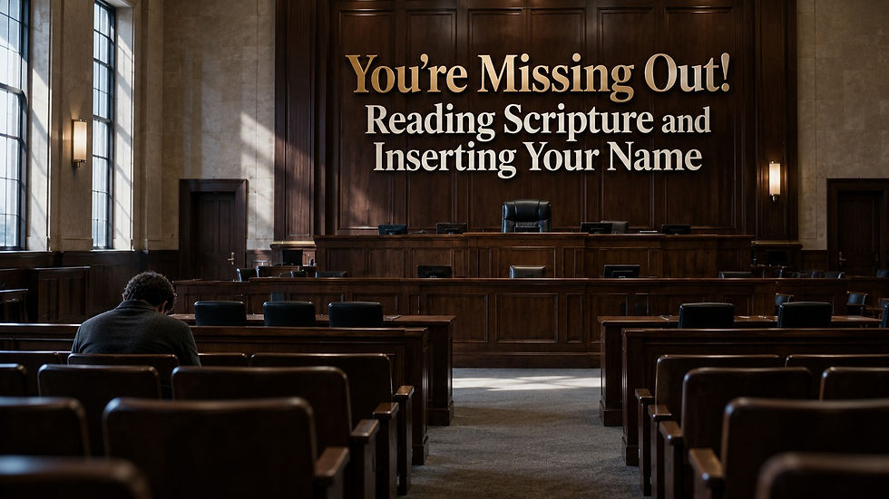 Inserting your name into scripture