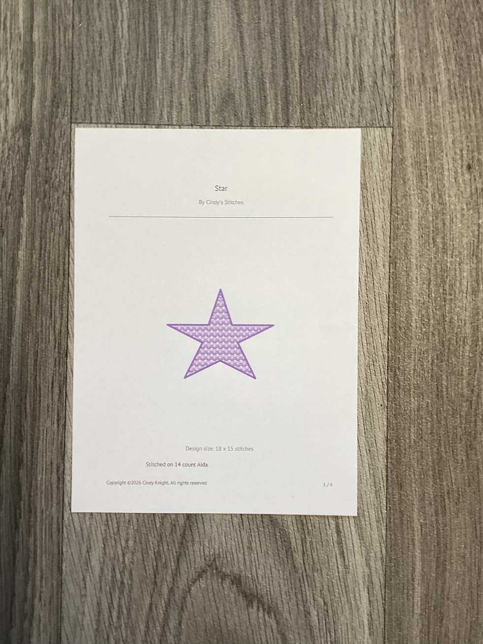 Thumbnail: Star Cross Stitch Kit