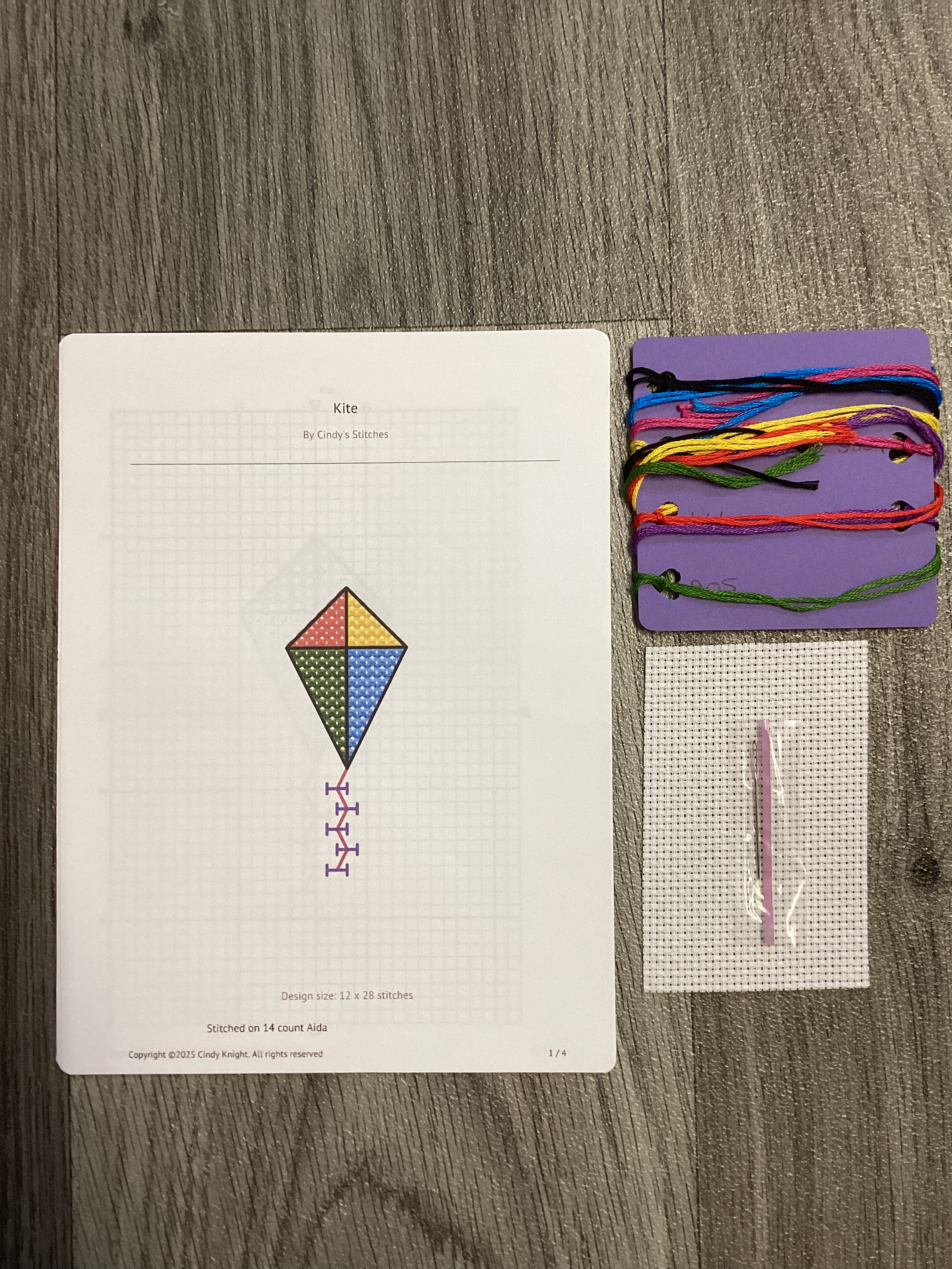 Kite Cross Stitch Kit
