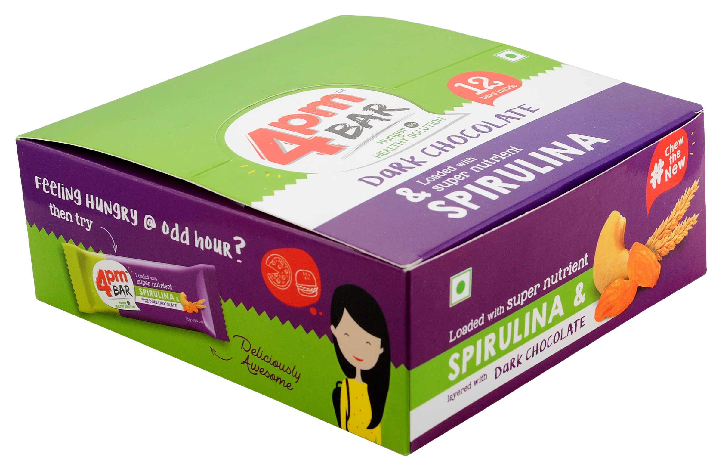 4pm Bar - Dark Chocolate bars (Pack of 12)