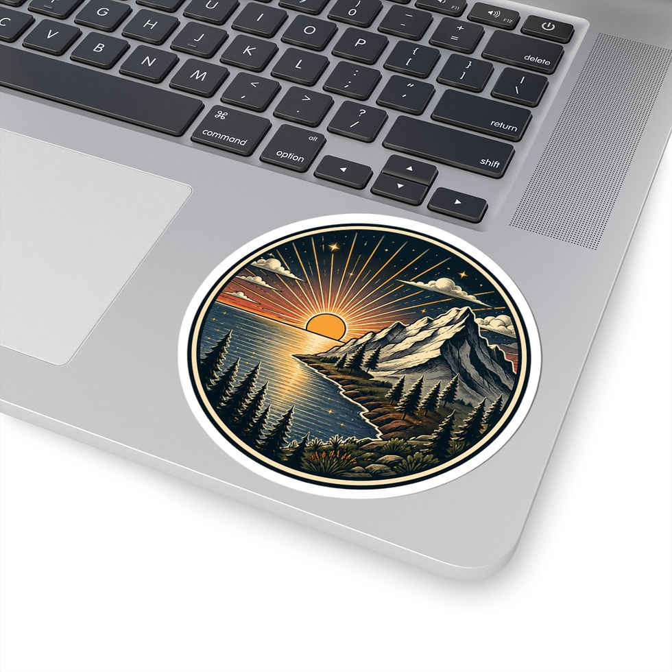Thumbnail: Mountain Sunset Sticker