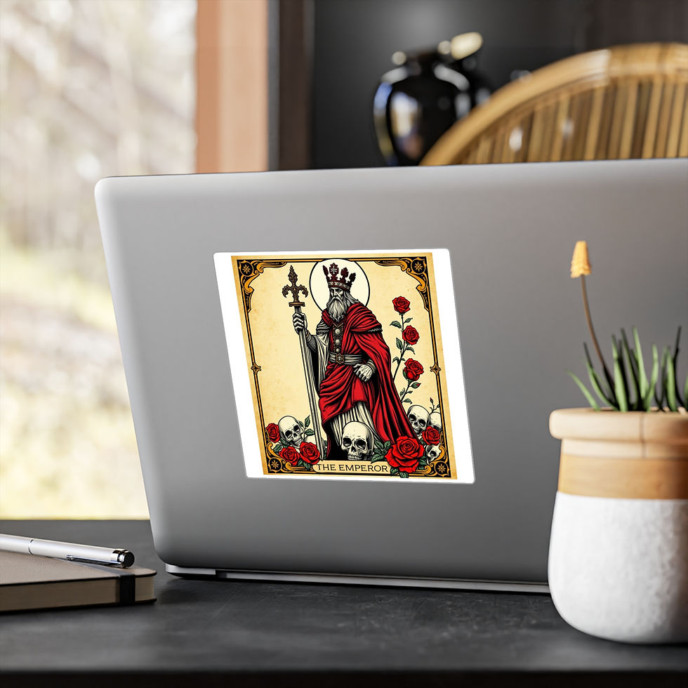Thumbnail: The Emperor Tarot Card Sticker