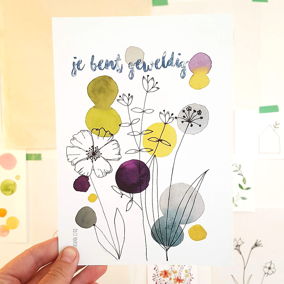 Ansichtkaart Je bent Geweldig (A5)