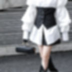 Thumbnail: Daoko Pleated Puff Long Sleeve Shirt - White