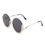 Thumbnail: Gloriana - Women Circle Half Frame Oversize Rhinestone Fashion Round Sunglasses