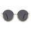 Thumbnail: Gloriana - Women Circle Half Frame Oversize Rhinestone Fashion Round Sunglasses