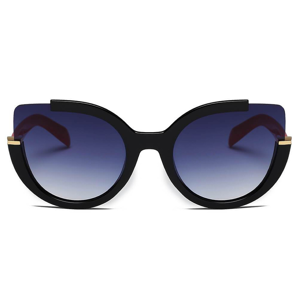 Miniatura: LENOX | Women Cut Out Round Cat Eye Fashion Style Vogue Sunglasses