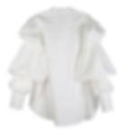 Thumbnail: Daoko Pleated Puff Long Sleeve Shirt - White