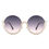 Thumbnail: Gloriana - Women Circle Half Frame Oversize Rhinestone Fashion Round Sunglasses