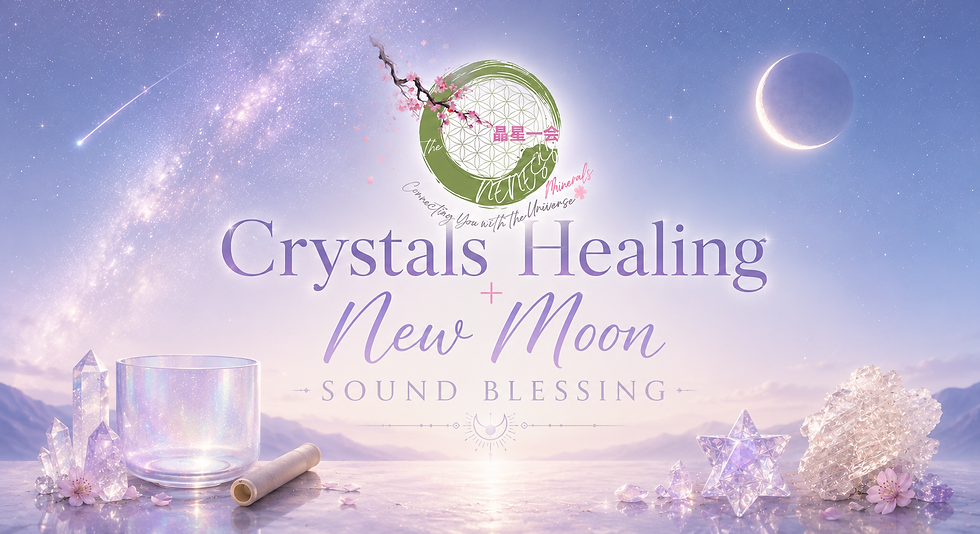 Crystals Healing + New Moon Sound Blessing (15/07)