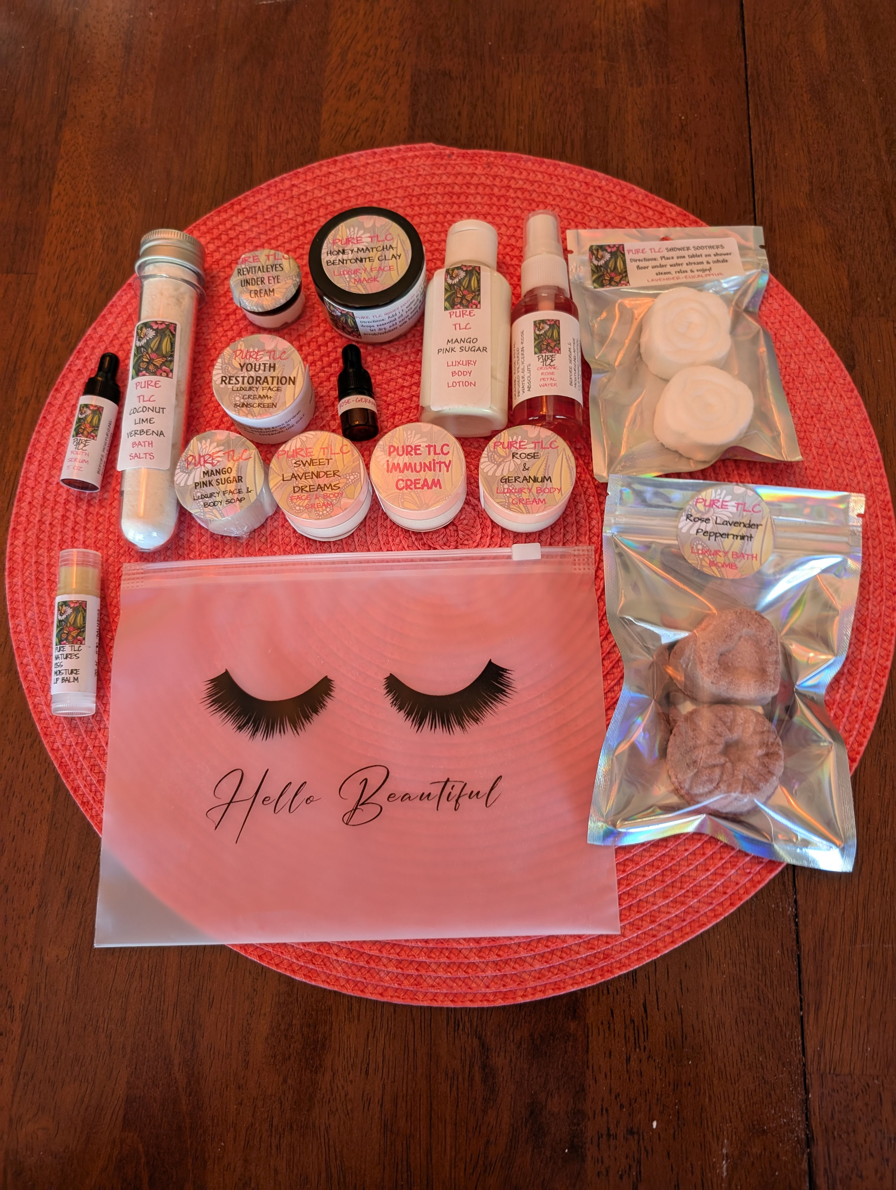Travel Bag Full-Travel Size Natural Facial, Skincare, Self-Care, Spa Treatments!