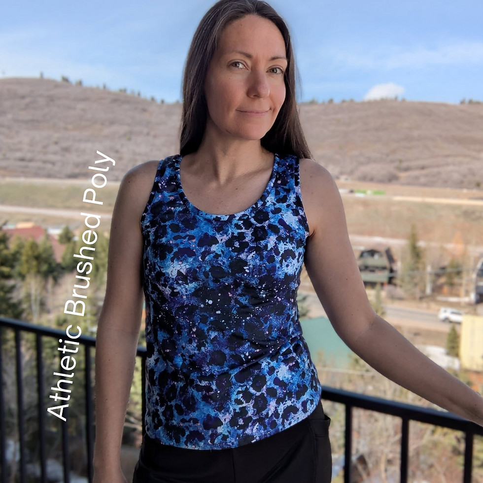 Thumbnail: REMNANT: 42IN BAMBOO LYCRA - BLUE LEOPARD
