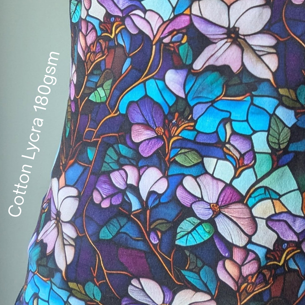 Thumbnail: REMNANT: 46IN CFT - FLORAL STAINED GLASS