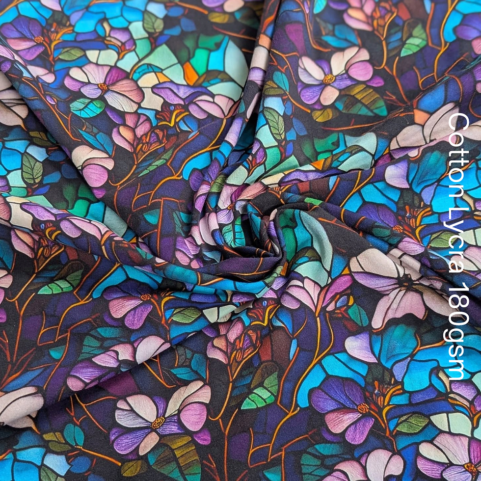 Thumbnail: REMNANT: 46IN CFT - FLORAL STAINED GLASS