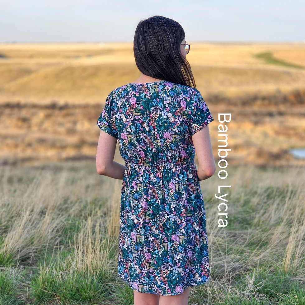 Thumbnail: REMNANT: 48IN BAMBOO LYCRA - PRETTY PETALS