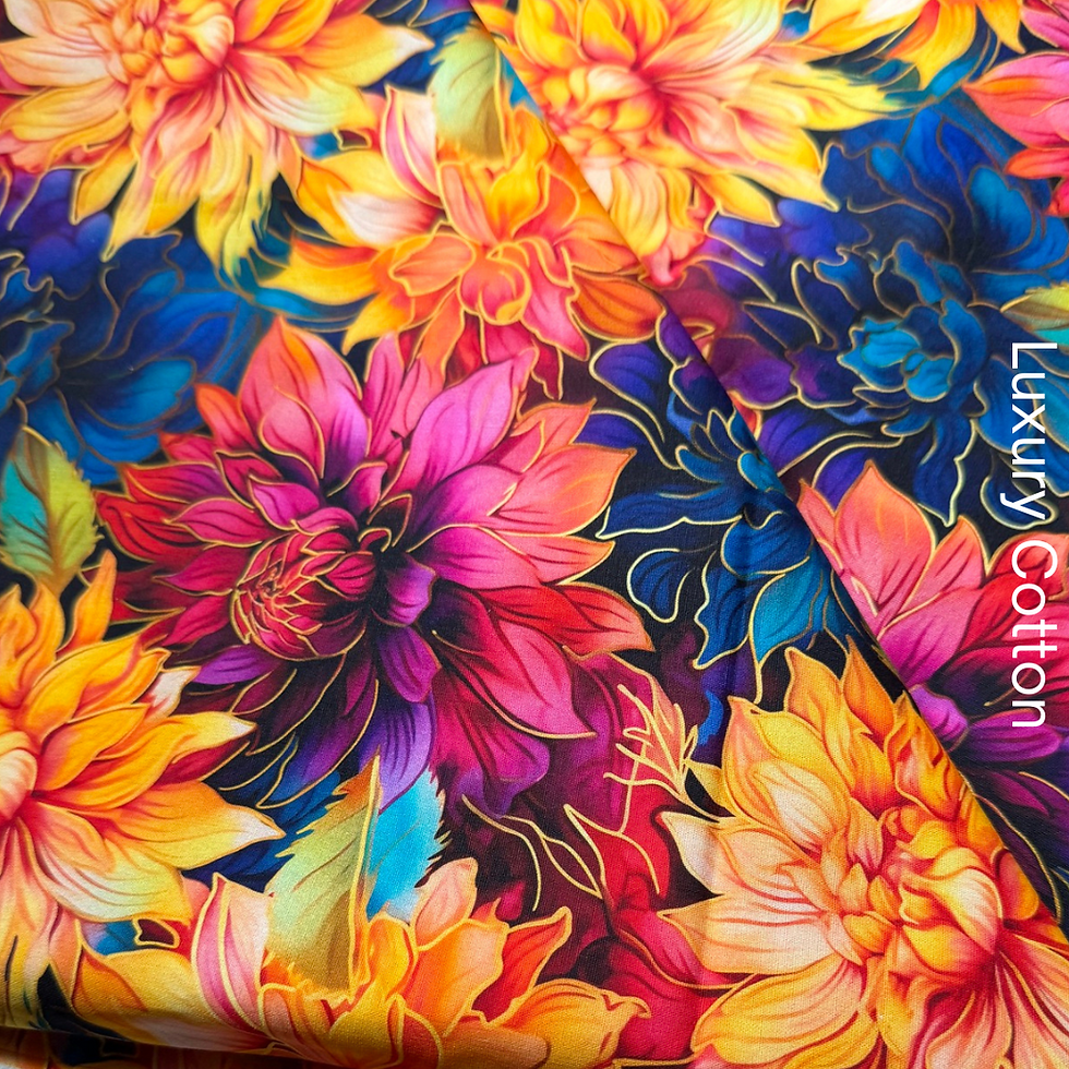Thumbnail: REMNANT: 66IN BAMBOO LYCRA - FLOWERS ALWAYS BLOOM
