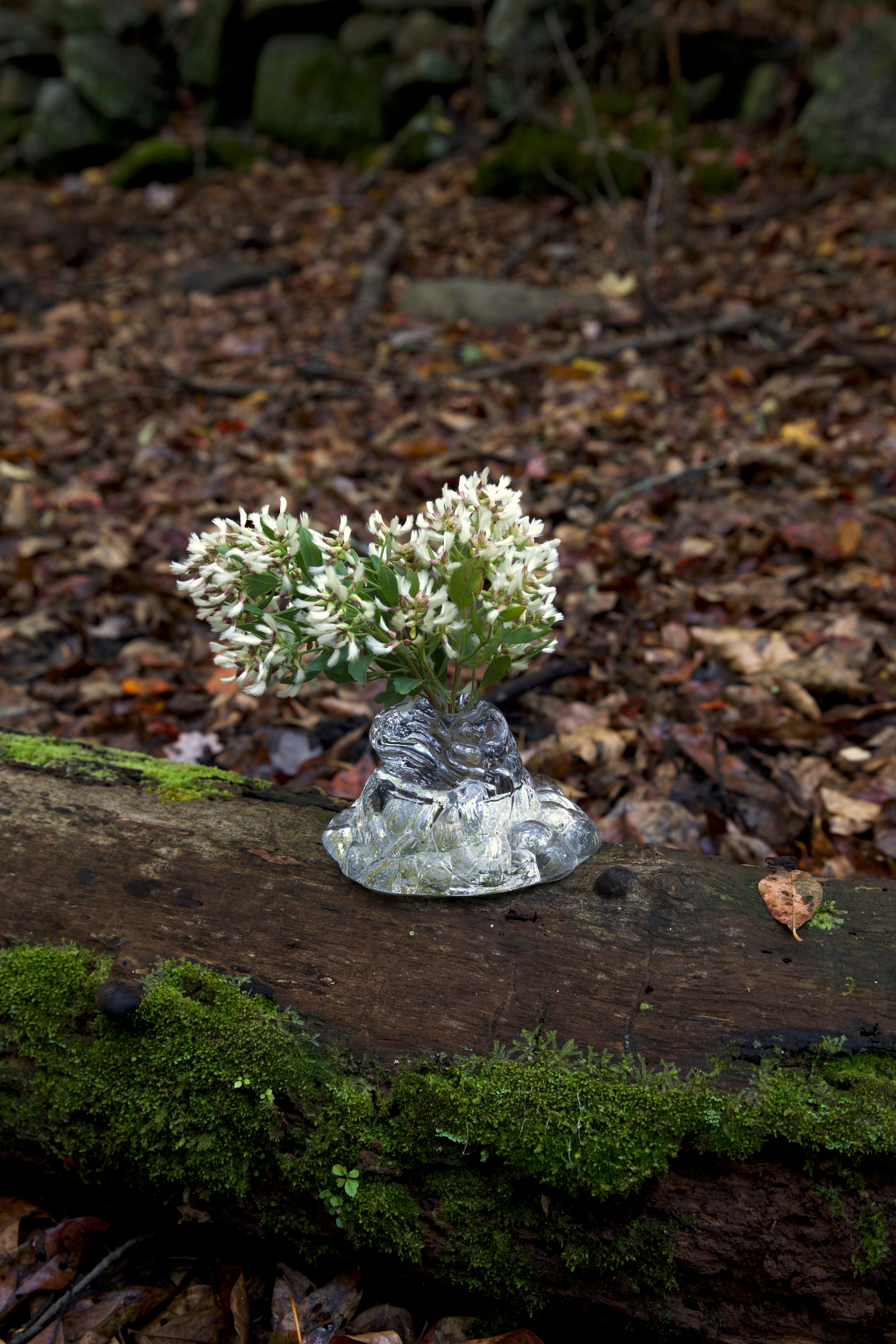 MOLTEN GLASS SINGLE STEM VASE