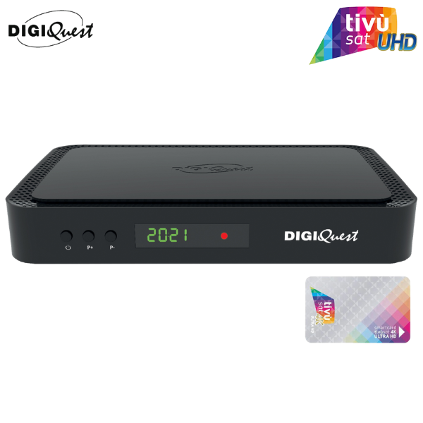 Thumbnail: Récepteur Tivusat Digiquest Combo Q80 UHD 4K et carte