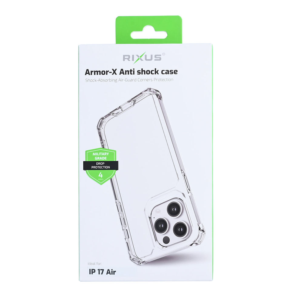 Miniature : Rixus Armor-X Anti Shock Case For iPhone 17 Air Transparant