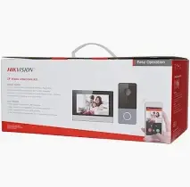 Thumbnail: Hikvision Kit complet d'interphone vidéo DS-KIS603-P(O-STD)