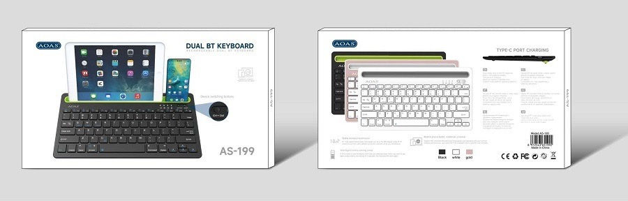 Miniature : Clavier Bluetooth sans fil AS199