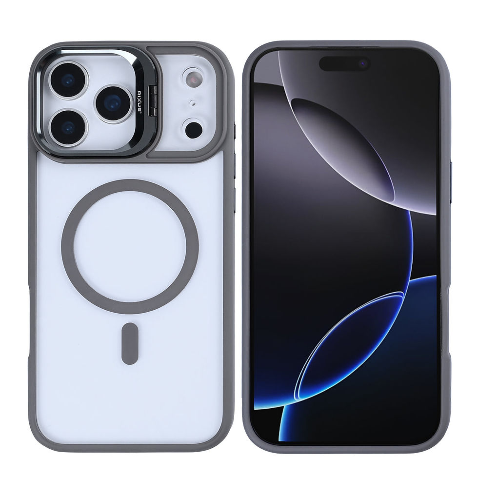 Thumbnail: Rixus Classic 03 Case With MagSafe For iPhone 17 Pro Max Titanium Grey