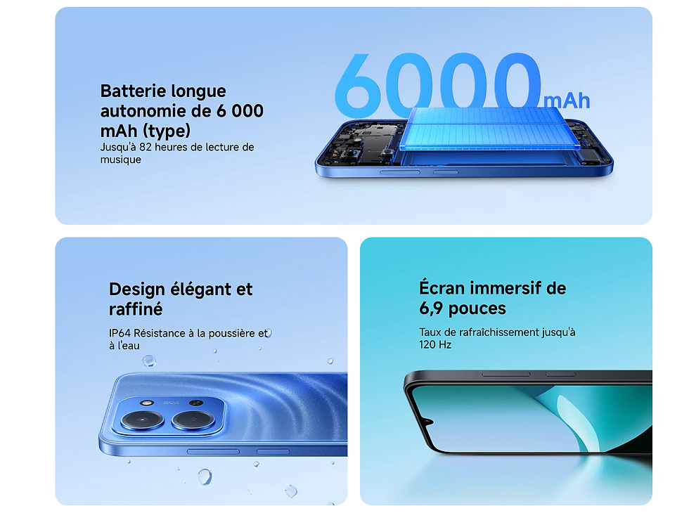 Thumbnail: XIAOMI Redmi 15C 256Go 5G Noir