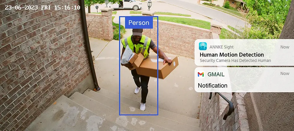 Thumbnail: Kit caméra de surveillance sans fil 3MP avec moniteur 7", 4 canaux