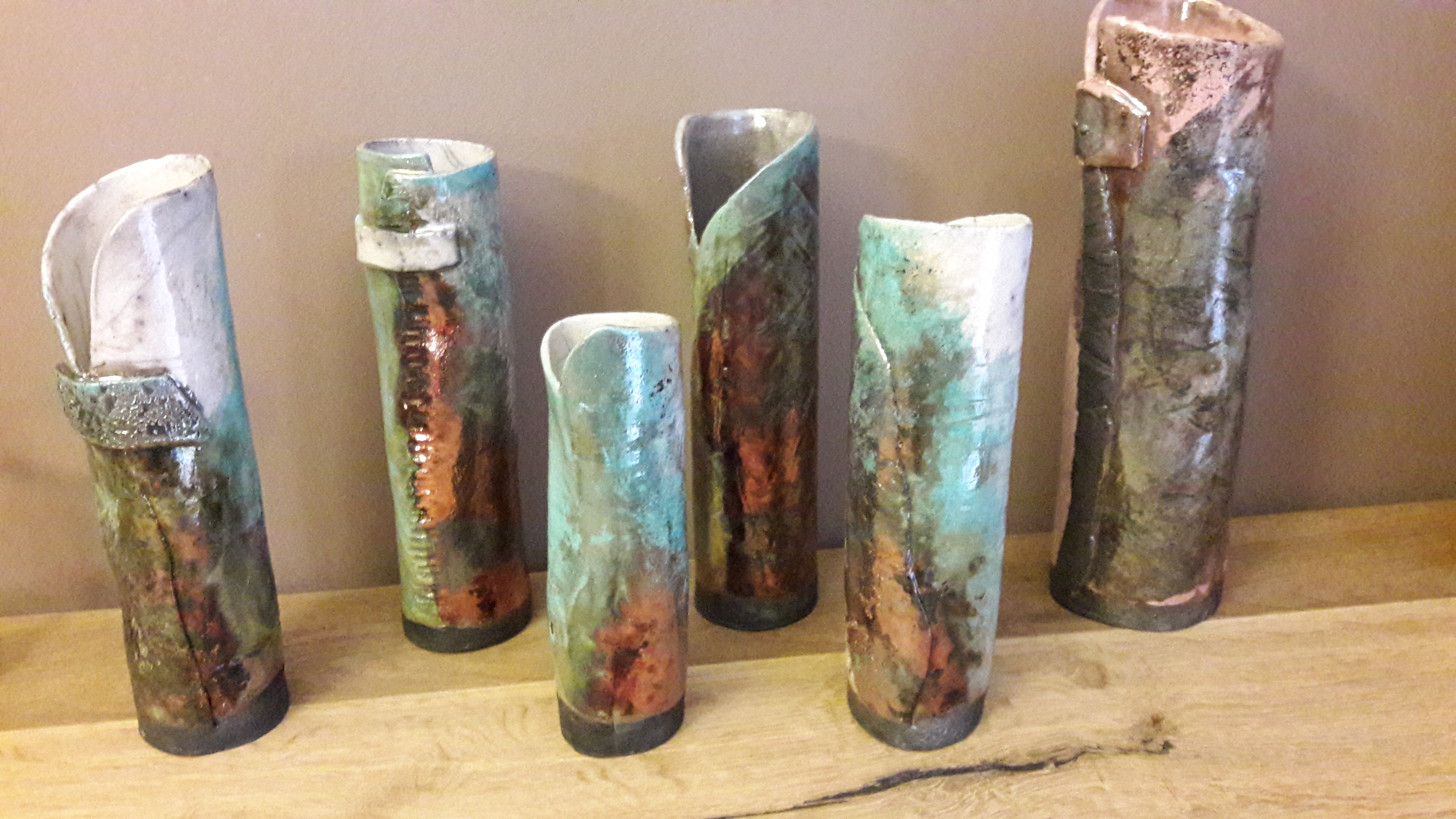 Vases raku