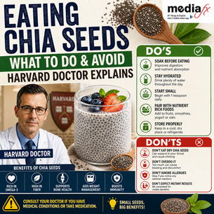 Eating Chia Seeds What To Do and Avoid Harvard Doctor Explains