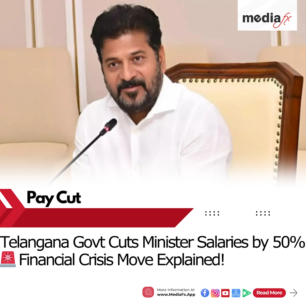 Telangana Cuts Minister Salaries by 50% Amid Financial Pressure