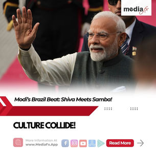🌍 Brazil Goes Desi! Modi Receives Shiva Tandava + Samba Beat Welcome in Brasilia! 🇧🇷🔥