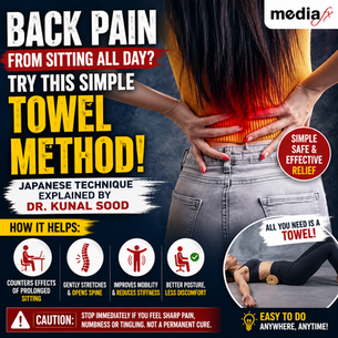 Sitting All Day? This Simple Towel Trick May Ease Back Pain