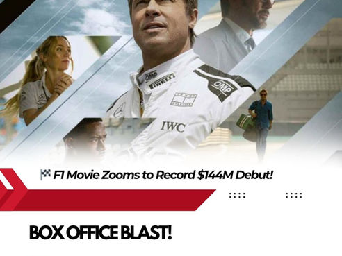 🏎️ F1 The Movie Hits Record-Breaking Box Office! 💥