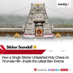 Tirumala Tension: Non-Hindu Sticker Sparks Fresh Outrage!