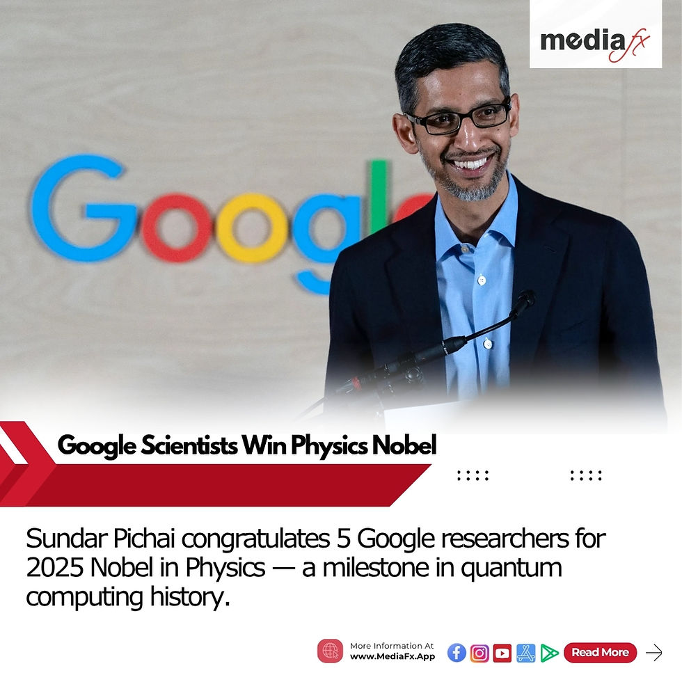 📰 Sundar Pichai Hails Google Scientists Who Won 2025 Nobel in Physics 🏆🌌